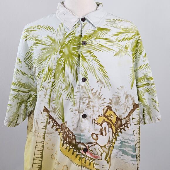 Disneyland Resort Mickey Mouse Hawaiian All-Over Full Print Shirt | Men's XXL - Picture 8 of 16